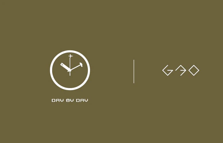 Day By Day wall-clock brand mark