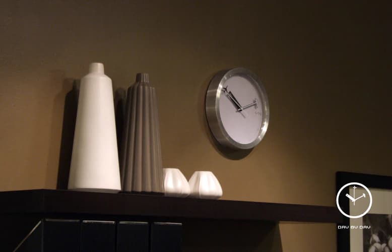 Day By Day clock in a home setting