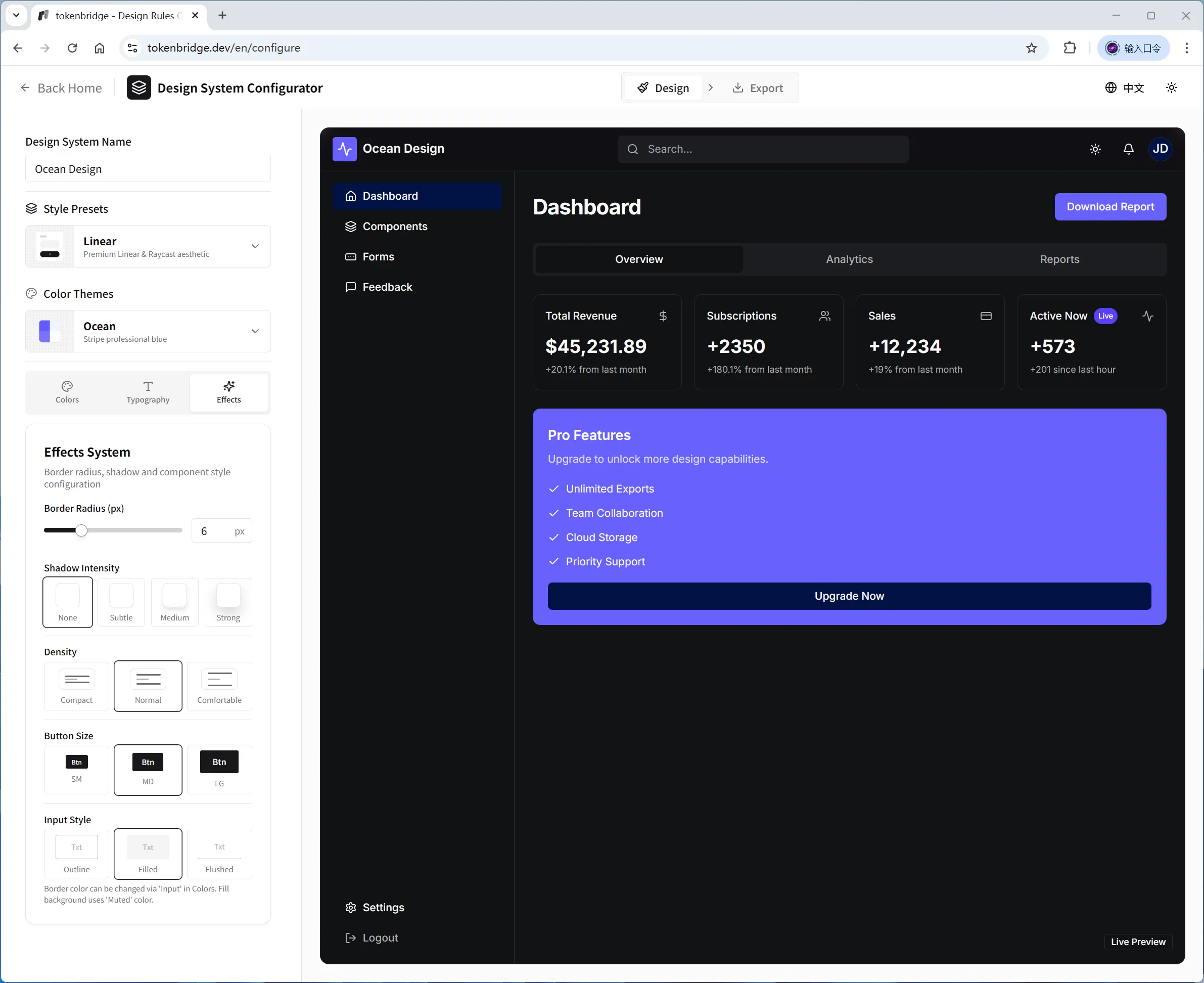 Component preview